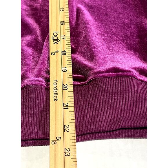 Jodifl A Special Place Velour Velvet Knit Pullover Women's Fuchsia Pink Small - Picture 10 of 11